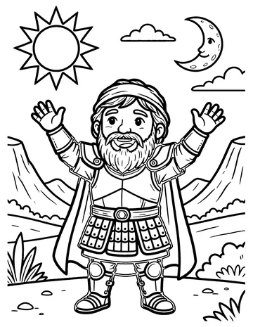 The Sun Stands Still coloring page