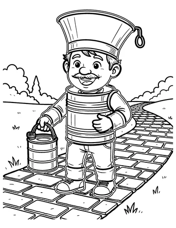 The Tin Woodman coloring page