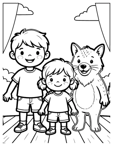 Theater Stage coloring page