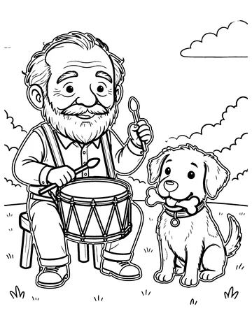 This Old Man coloring page