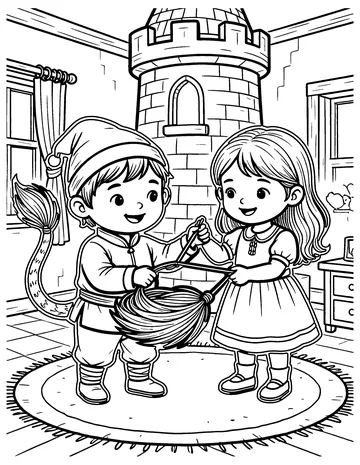 Tom Tit Tot coloring page