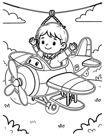 Toy Airplane coloring page