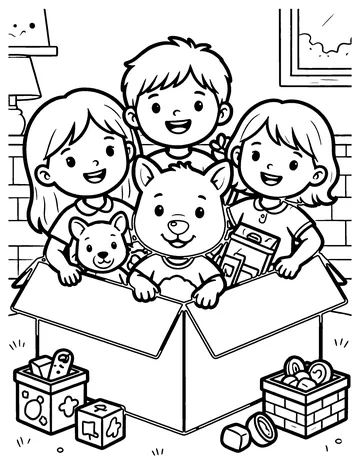 Toy Box coloring page