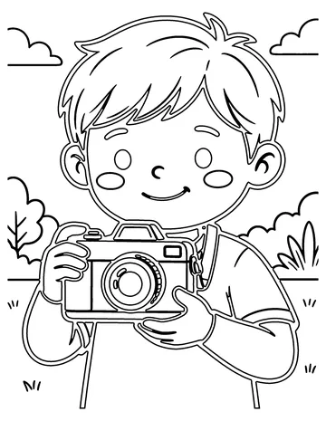 Toy Camera coloring page