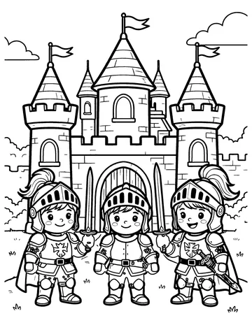 Toy Castle coloring page