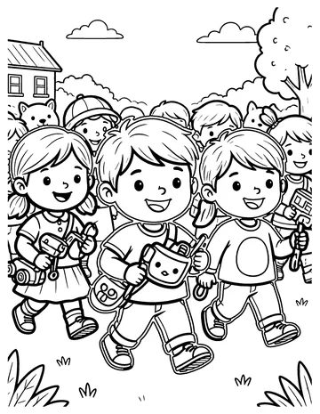 Toy Parade coloring page