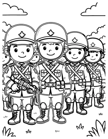 Toy Soldiers coloring page