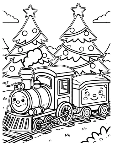 Toy Train coloring page