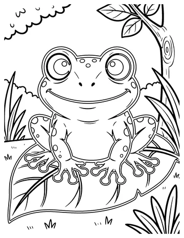 Tree Frog coloring page