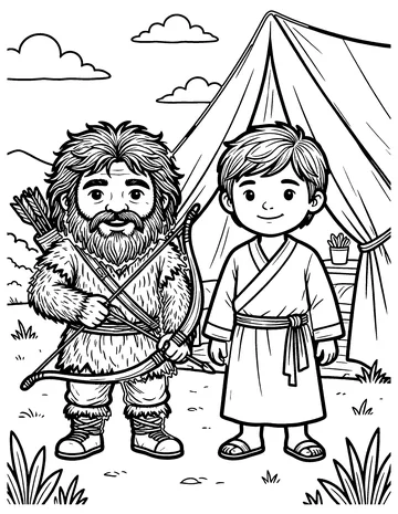 Twin Brothers coloring page