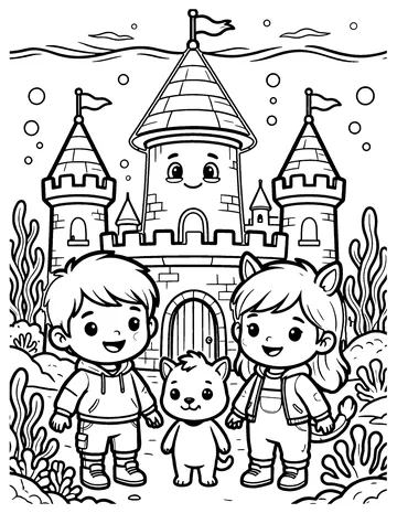 Underwater Kingdom coloring page