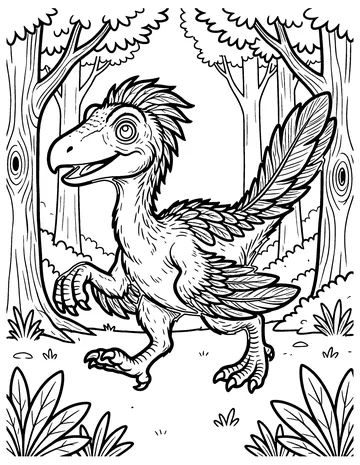 Utahraptor coloring page