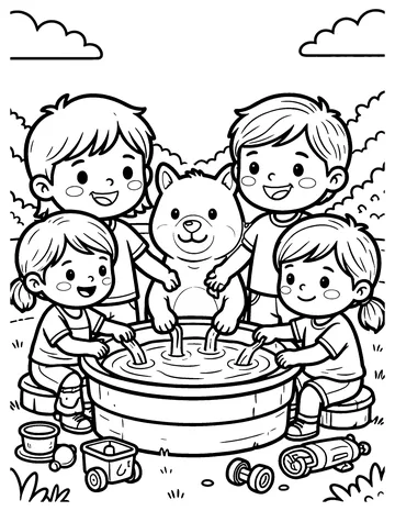 Water Table coloring page