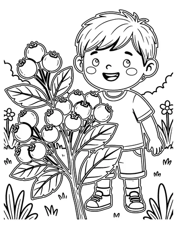 Wild Berries coloring page