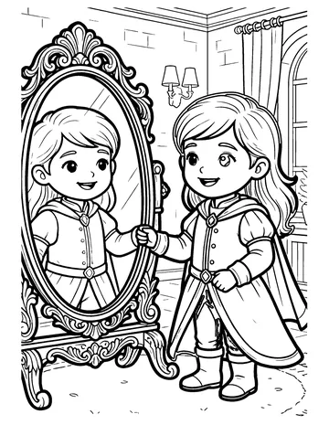 Wishing Mirror coloring page