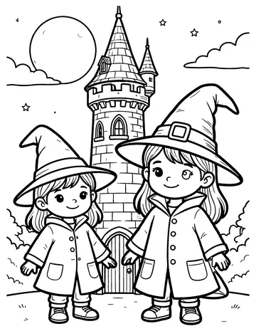 Wizard Tower coloring page